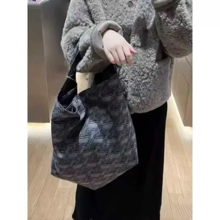 [BUNJANG] Vivienne Westwood Shoulder Tote Bag / 비비안웨스트우드 숄더백  토트백 빅사이즈 마미가방