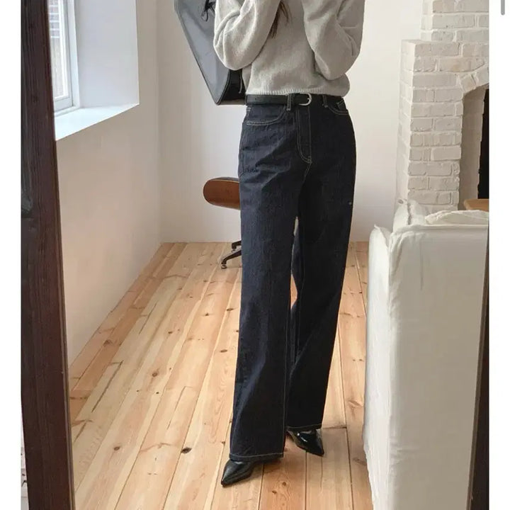 [BUNJANG] Marynaround Wide Denim Pants / 메리어라운드 머그와이드 데님팬츠 논페이드
