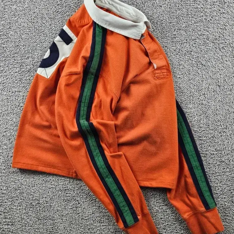 [BUNJANG] Polo Ralph Lauren Cropped Custom Rugby Shirt (S Estimated) / 폴로랄프로렌 크롭 커스텀 럭비 티셔츠 ( S추정 ) / 11417