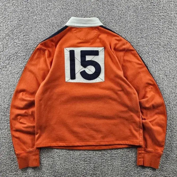 [BUNJANG] Polo Ralph Lauren Cropped Custom Rugby Shirt (S Estimated) / 폴로랄프로렌 크롭 커스텀 럭비 티셔츠 ( S추정 ) / 11417