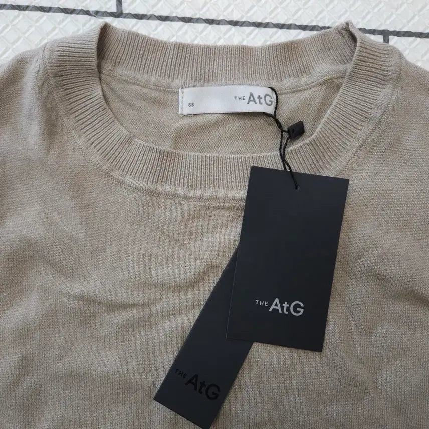 [BUNJANG] The Edge Beige Knit Pullover (New) 90 / 더엣지 AtG 베이지 니트 풀오버 (새상품) 90