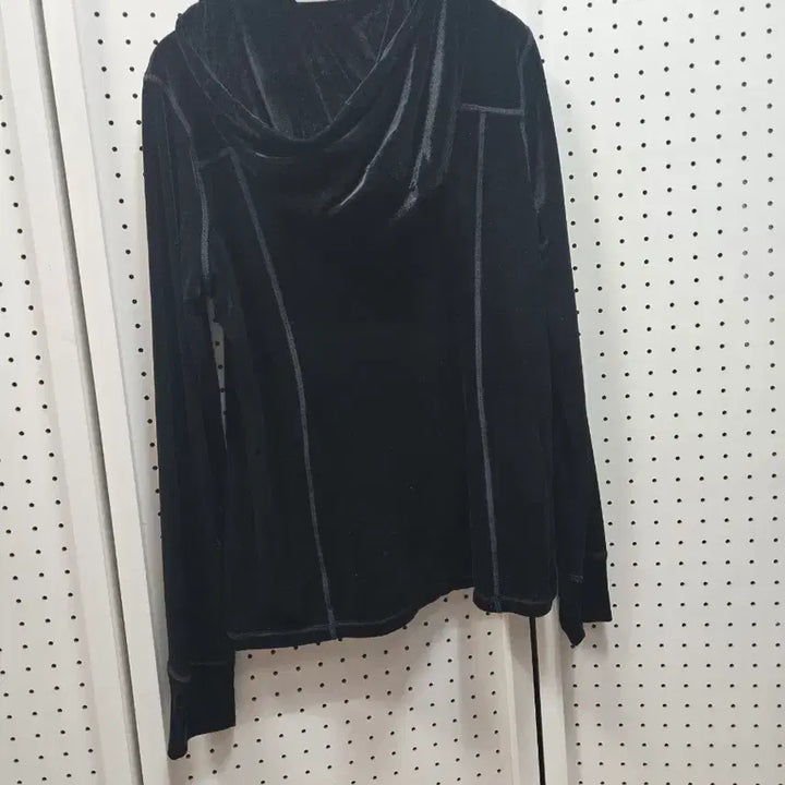 [SOLD OUT] (0001322)mulawear 블랙 벨벳 후드 집업6