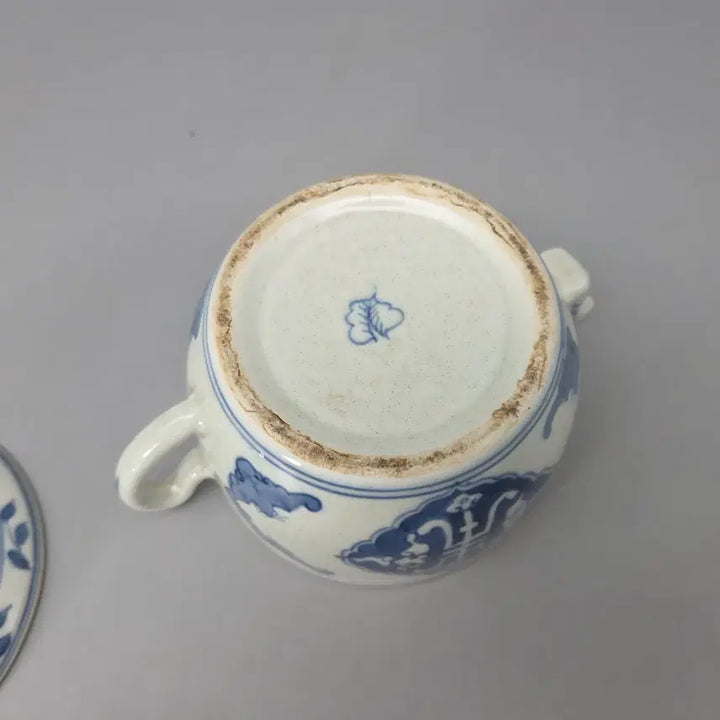 [BUNJANG] Antique Chinese Celadon Porcelain Teapot with Bat Motif / 도안이 특이한 청대양식 수자에 박쥐문 다관