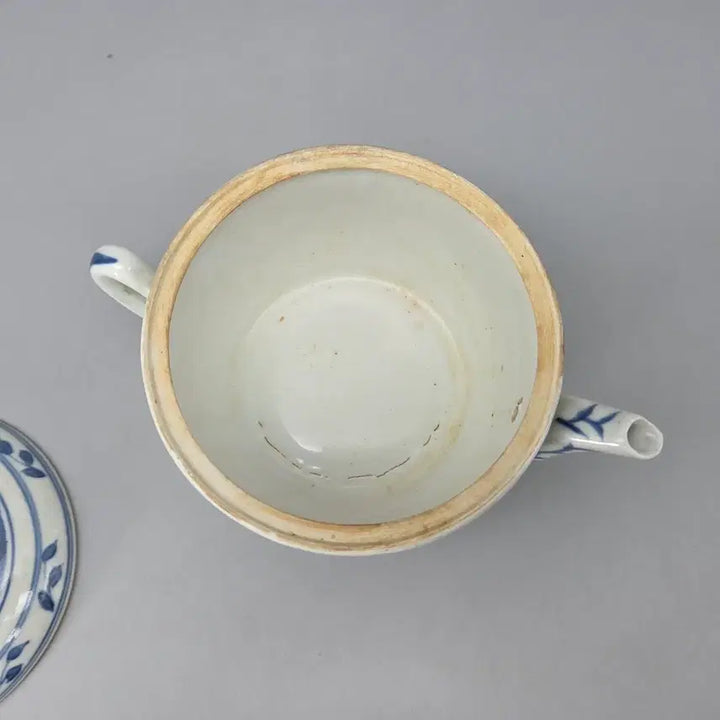 [BUNJANG] Antique Chinese Celadon Porcelain Teapot with Bat Motif / 도안이 특이한 청대양식 수자에 박쥐문 다관