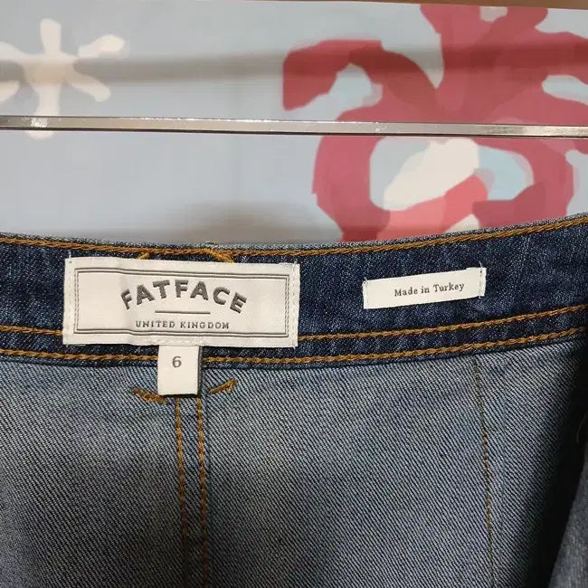 [BUNJANG] Fat Face Denim Button-Up Skirt / (6) 팻페이스 FAT FACE 데님 버튼 스판 청치마