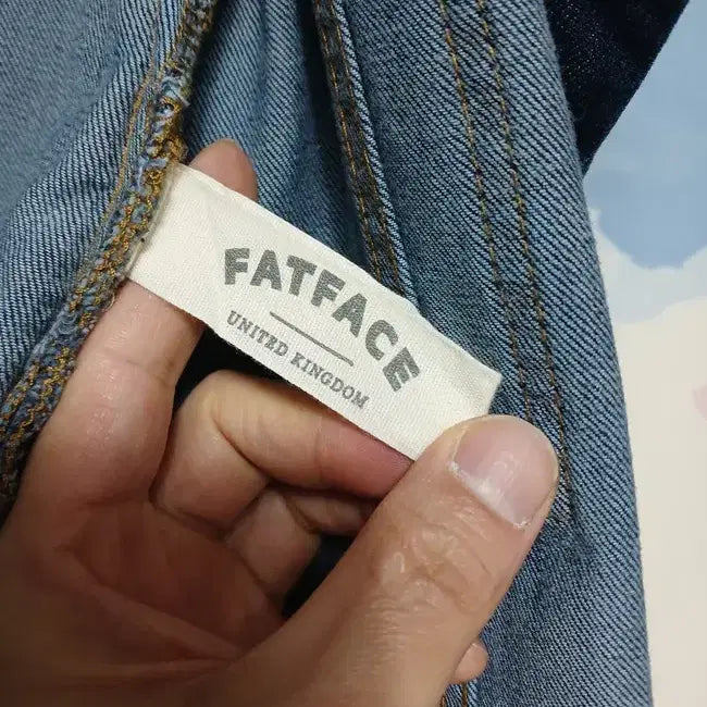 [BUNJANG] Fat Face Denim Button-Up Skirt / (6) 팻페이스 FAT FACE 데님 버튼 스판 청치마