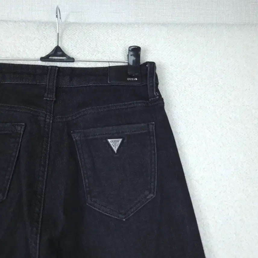 [SOLD OUT] 게스 여성 블랙 와이드 청바지 데님 팬츠(24~25)