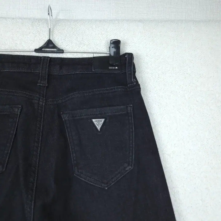 [SOLD OUT] 게스 여성 블랙 와이드 청바지 데님 팬츠(24~25)
