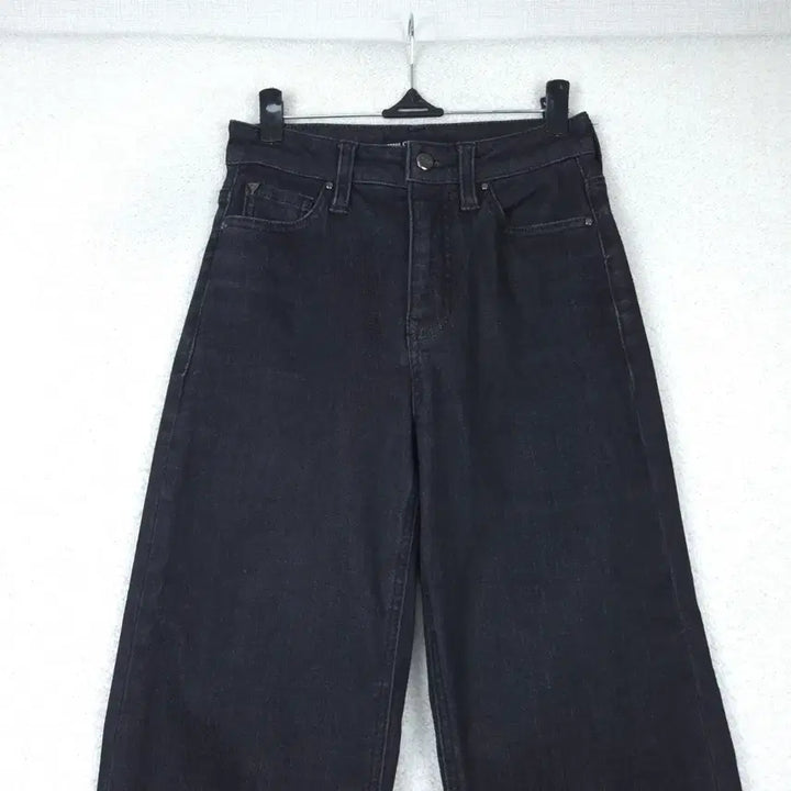 [SOLD OUT] 게스 여성 블랙 와이드 청바지 데님 팬츠(24~25)