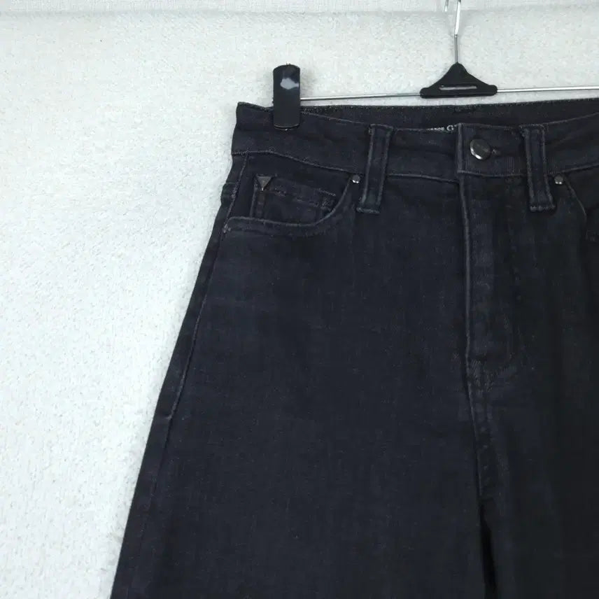 [SOLD OUT] 게스 여성 블랙 와이드 청바지 데님 팬츠(24~25)
