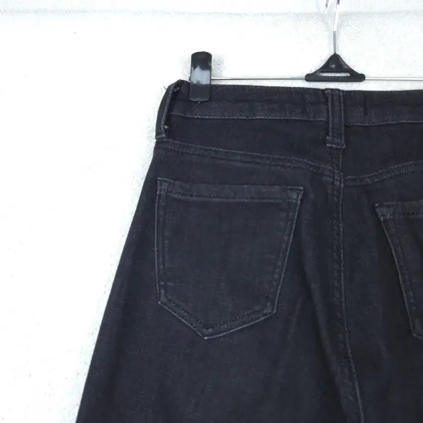 [SOLD OUT] 게스 여성 블랙 와이드 청바지 데님 팬츠(24~25)