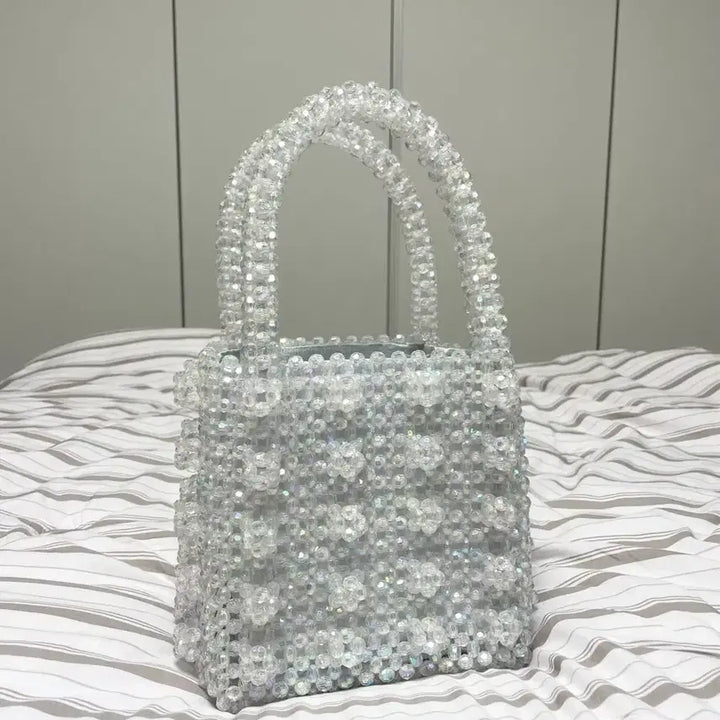 [BUNJANG] Shrimps Style Aurora Beaded Tote Bag / 쉬림프 스타일 빈티지 썸머 비즈백