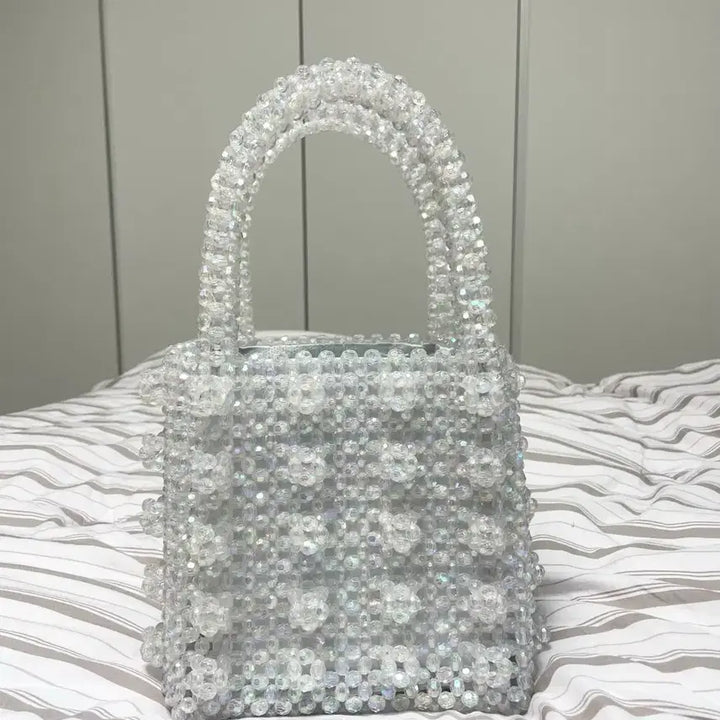 [BUNJANG] Shrimps Style Aurora Beaded Tote Bag / 쉬림프 스타일 빈티지 썸머 비즈백