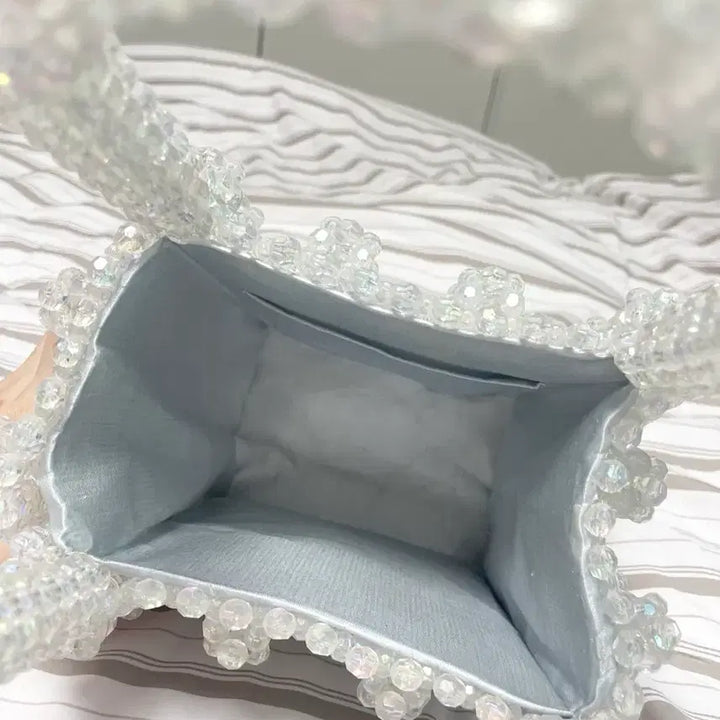 [BUNJANG] Shrimps Style Aurora Beaded Tote Bag / 쉬림프 스타일 빈티지 썸머 비즈백