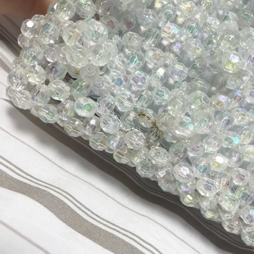 [BUNJANG] Shrimps Style Aurora Beaded Tote Bag / 쉬림프 스타일 빈티지 썸머 비즈백