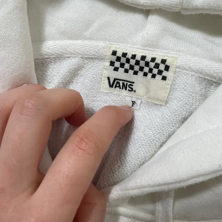 [BUNJANG] Vans Red Logo Crop Hoodie / 빈티지9. 반스 VANS 레드 로고 크롭 후드티 후디