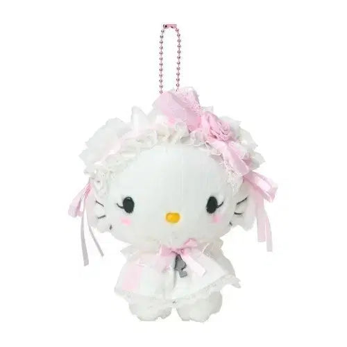 [BUNJANG] Sanrio Wedding White Frill Series Charmmy Kitty Mascot Keychain Doll / 산리오 웨딩 화이트프릴 시리즈 챠미키티 마스코트 키링 인형