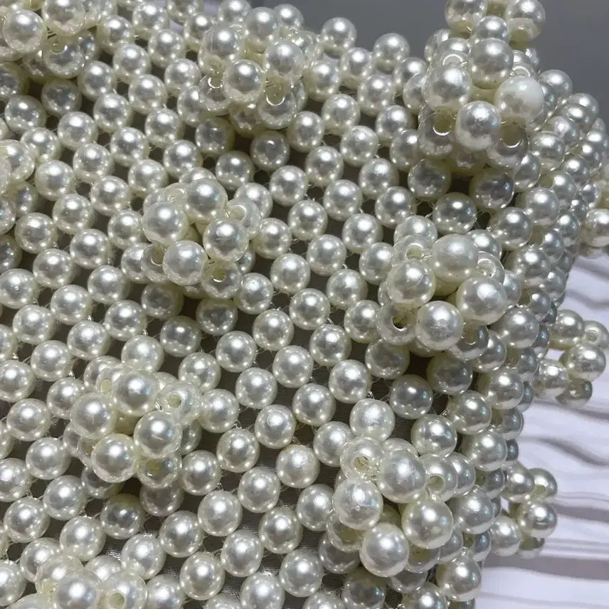 [BUNJANG] Shrimps Style Pearl Bead Bag / 쉬림프 스타일 진주펄 비즈백 진주백