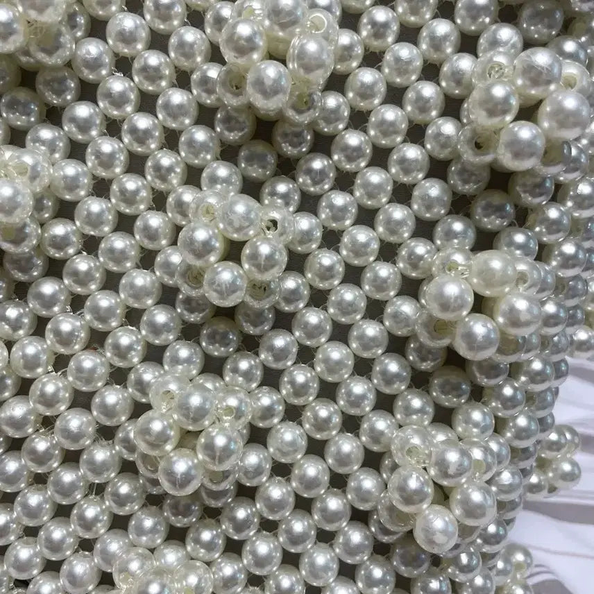 [BUNJANG] Shrimps Style Pearl Bead Bag / 쉬림프 스타일 진주펄 비즈백 진주백