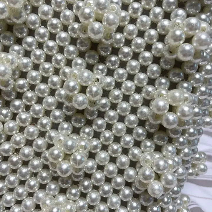 [BUNJANG] Shrimps Style Pearl Bead Bag / 쉬림프 스타일 진주펄 비즈백 진주백