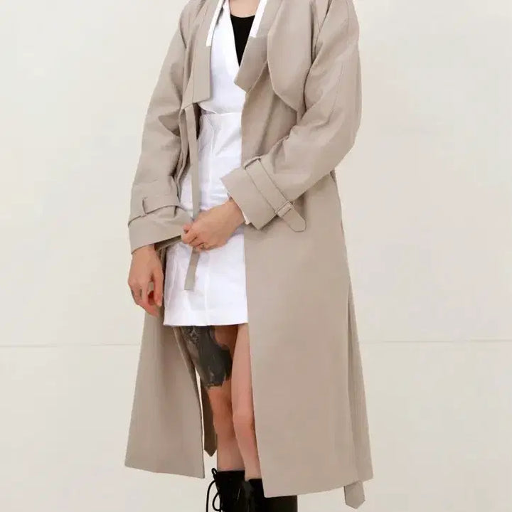 [BUNJANG] Shin Seoul Hanja Coat - Black/Beige / 남녀공용 신서울 훈민정음 두루마기 울코트 생활한복 판매합니다 블랙