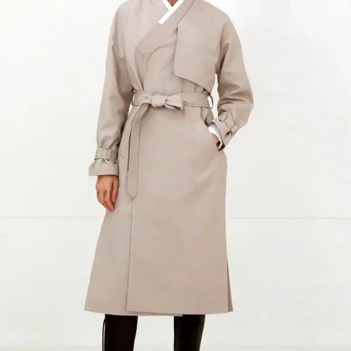 [BUNJANG] Shin Seoul Hanja Coat - Black/Beige / 남녀공용 신서울 훈민정음 두루마기 울코트 생활한복 판매합니다 블랙