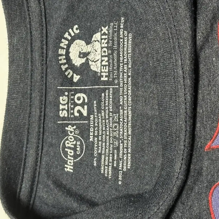 [BUNJANG] Hard Rock Cafe Jimi Hendrix Limited Edition T-shirt / 하드락까페x지미핸드릭스 한정판 티셔츠