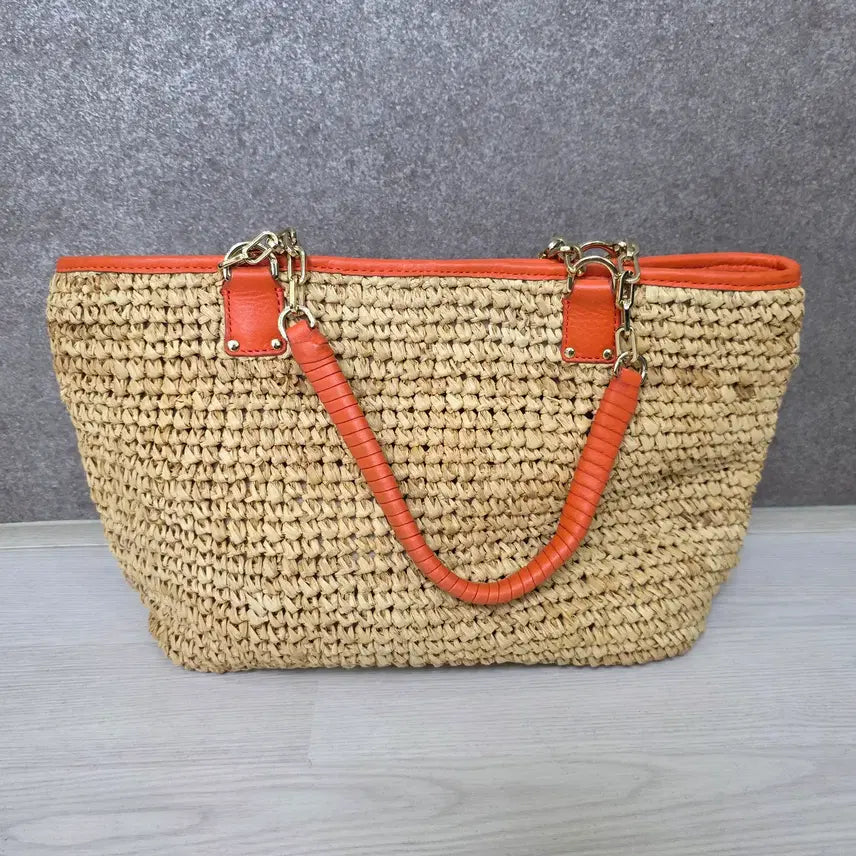 [BUNJANG] Tory Burch Rattan Shoulder Bag / 토리버치 라탄 숄더백