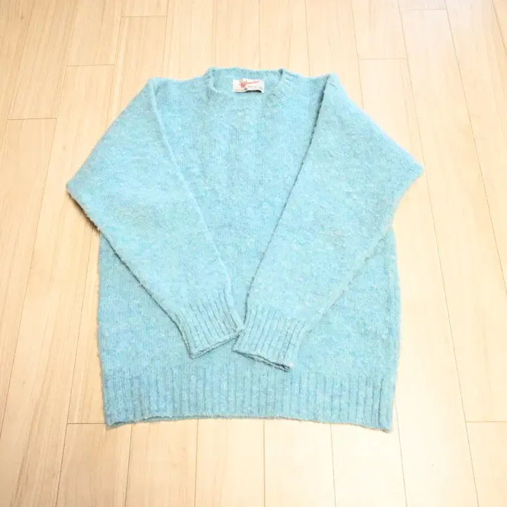 [BUNJANG] Shetland Shaggy Dog Knit Sweater / 셔틀랜더 쉐기독니트 덕에그 38사이즈