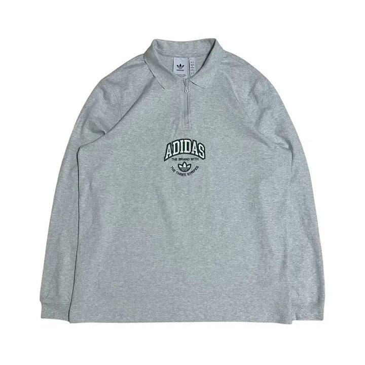 [BUNJANG] Adidas Logo Long Sleeve Polo Shirt / [XL] 아디다스 로고 긴팔 카라 티셔츠
