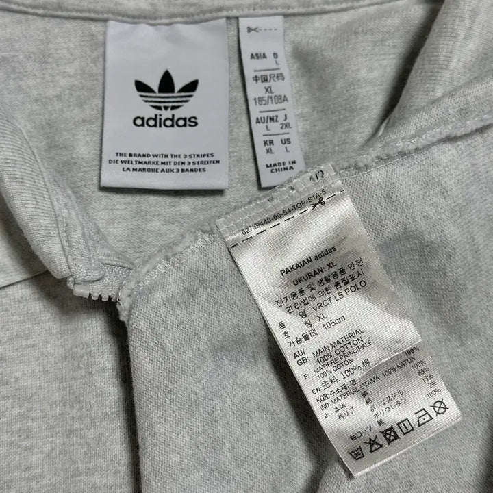 [BUNJANG] Adidas Logo Long Sleeve Polo Shirt / [XL] 아디다스 로고 긴팔 카라 티셔츠