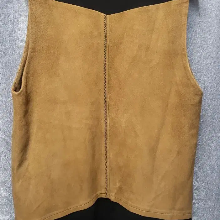 [BUNJANG] Doho Suede Color-Block Vest / Doho 스웨이드 배색 조끼 베스트
