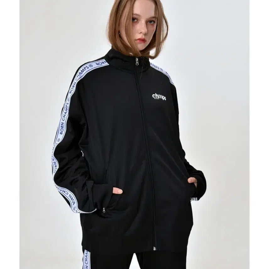 [BUNJANG] BonChamps Black Training Suit / 본챔스 블랙 트레이닝복 한벌