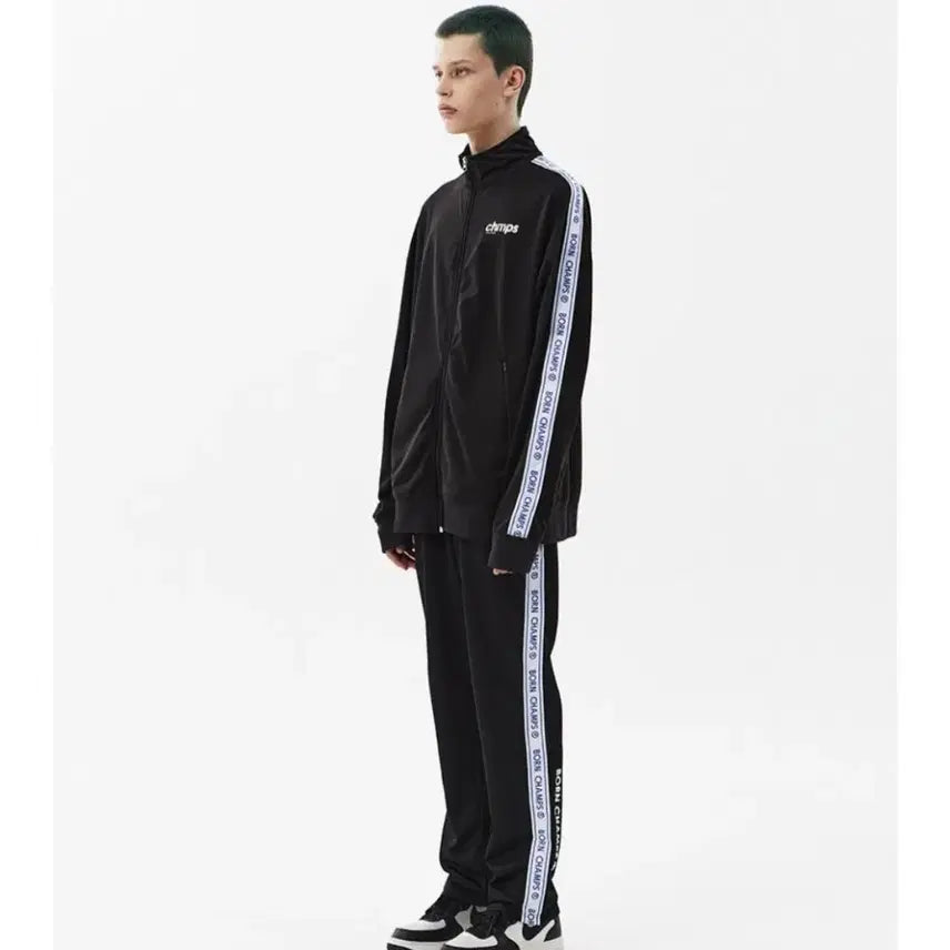 [BUNJANG] BonChamps Black Training Suit / 본챔스 블랙 트레이닝복 한벌