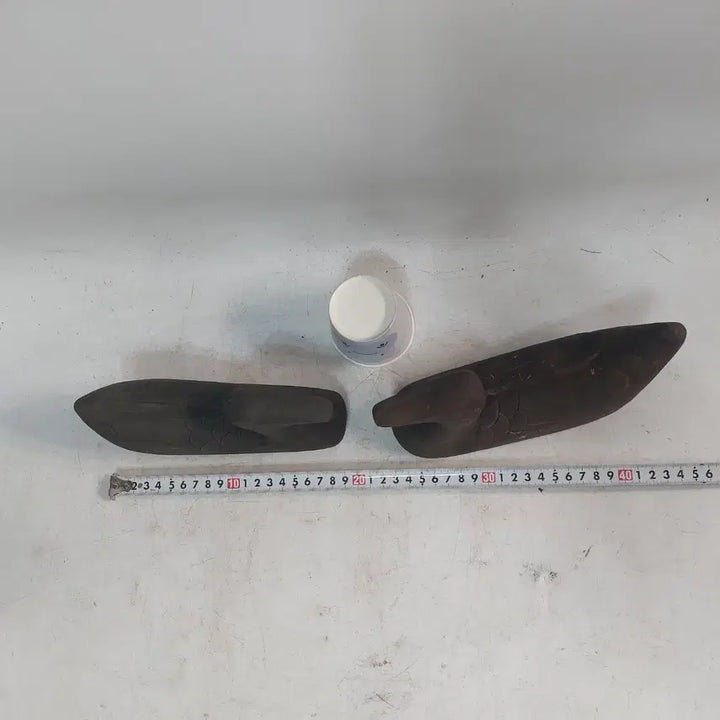 [BUNJANG] Antique Wooden Mandarin Duck Pair / 옛날 나무오리. 목안 - 민속품. 소품용