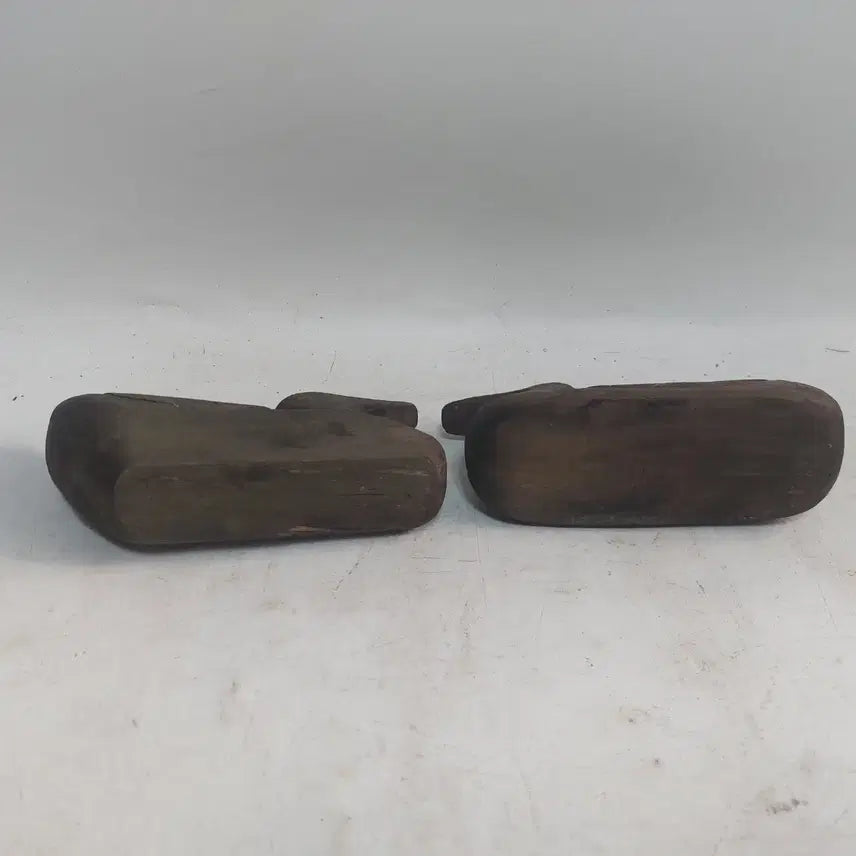 [BUNJANG] Antique Wooden Mandarin Duck Pair / 옛날 나무오리. 목안 - 민속품. 소품용