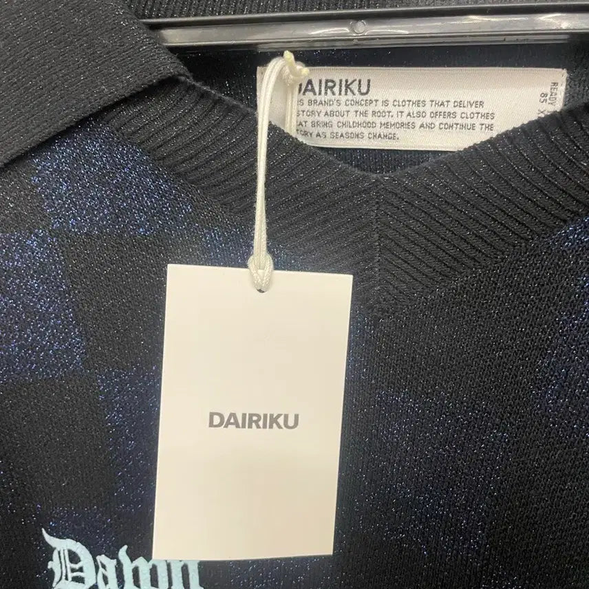 [BUNJANG] Dairiku Checkered Short Sleeve T-Shirt / 다이리쿠 체크 반팔 티셔츠 L
