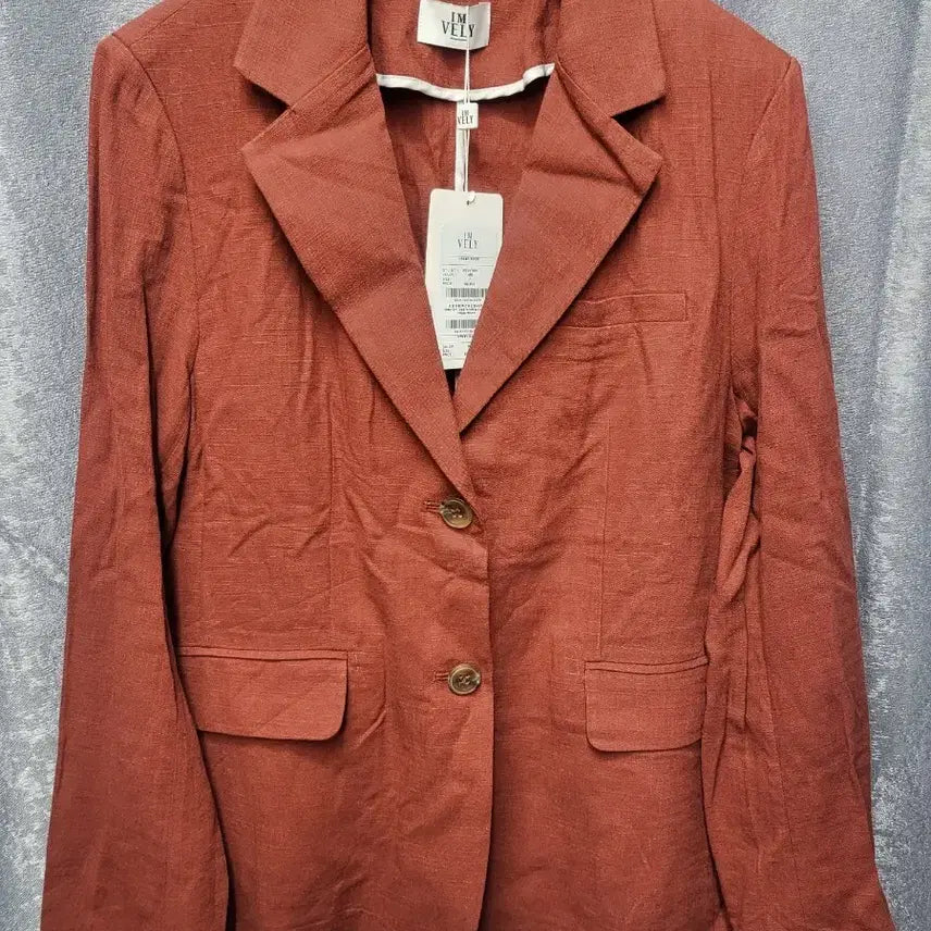 [BUNJANG] Imvely Linen Jacket Brown / 임블리 브라운 린넨자켓 새상품