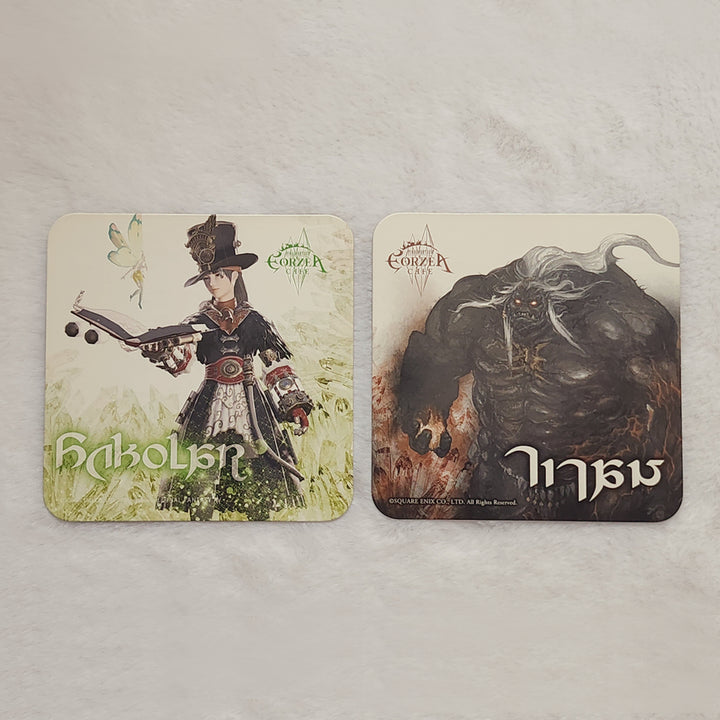 [BUNJANG] Final Fantasy XIV Eorzea Cafe Coaster Scholar &amp; Titan Bundle Set / 파판14 에오르제아 카페 코스터 학자 &amp; 타이탄 일괄