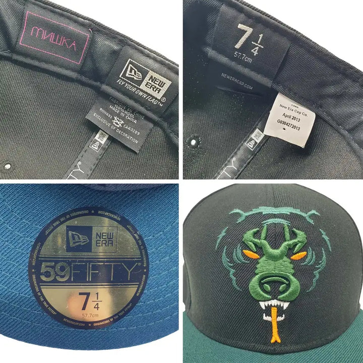 [BUNJANG] New Era x Mishka Death Adders Bear 59FIFTY Fitted Cap / [57.7] 뉴에라x미쉬카 데스 애더 베어 59FIFTY 핏티드 캡 모자