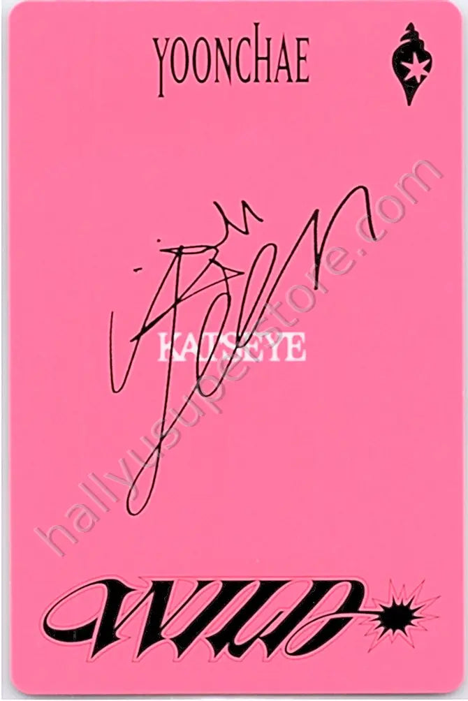 KATSEYE - Yoonchae - WILD album photocard standard version wild heart version