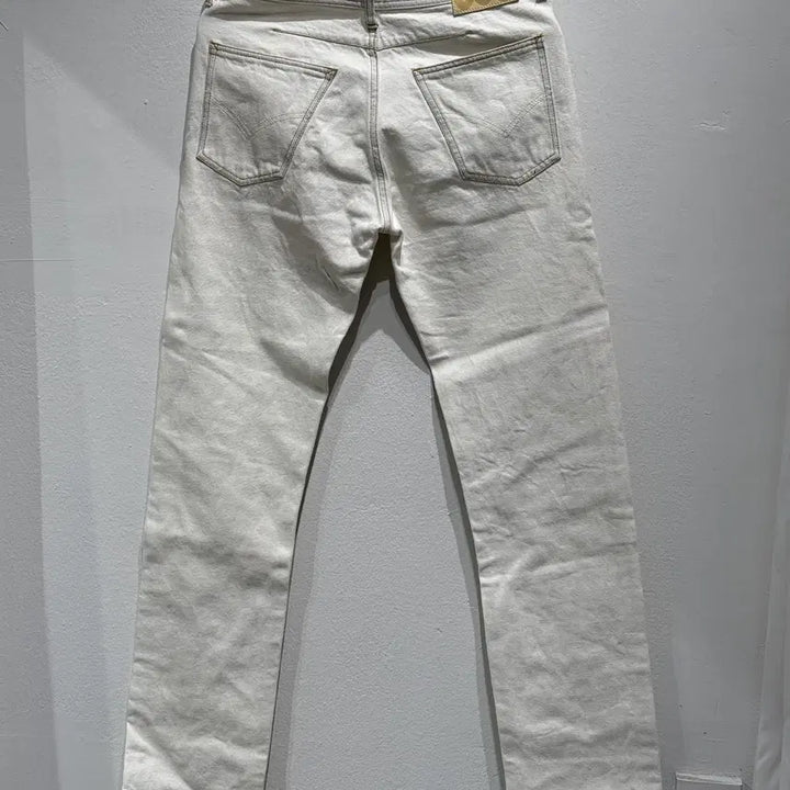 [BUNJANG] soe Ivory White Denim Pants / 소에(soe) 화이트 데님 팬츠 아이보리