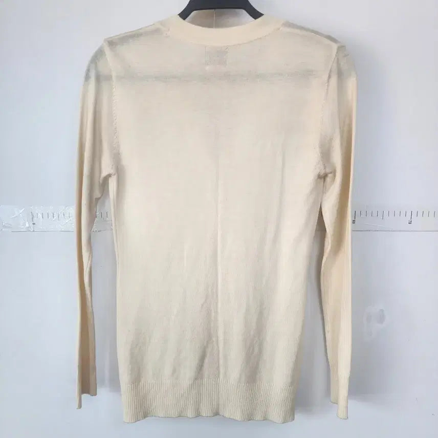 [BUNJANG] Tory Burch Ivory Gold Button Cardigan / 토리버치 아이보리 금장 버튼 가디건