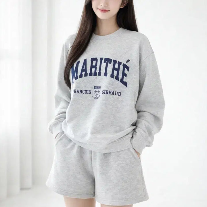 [BUNJANG] Marithe Francois Girbaud College Sweatshirt / [여자-90~95 (M)]마리떼프랑소와저버 컬리지 맨투맨