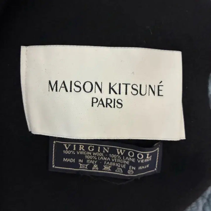 [BUNJANG] Maison Kitsune Fox Head Black Muffler / 메종키츠네 폭스헤드 블랙 머플러