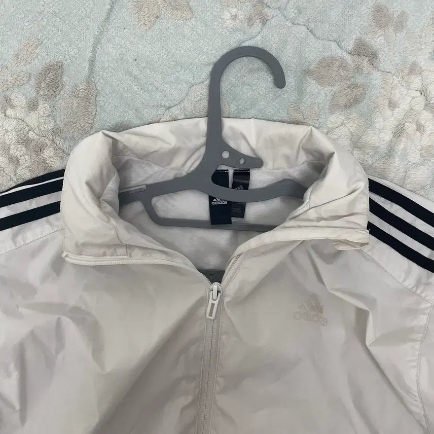 [BUNJANG] Adidas White Windbreaker Jacket / 아디다스 흰색 바람막이