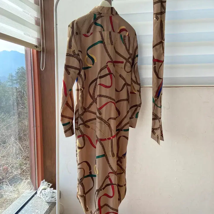 [SOLD OUT] 폴로 랄프로렌 벨티드 체인 패턴 셔츠 원피스