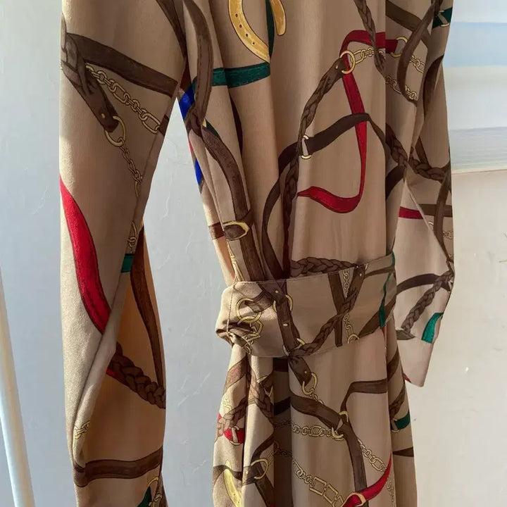 [SOLD OUT] 폴로 랄프로렌 벨티드 체인 패턴 셔츠 원피스