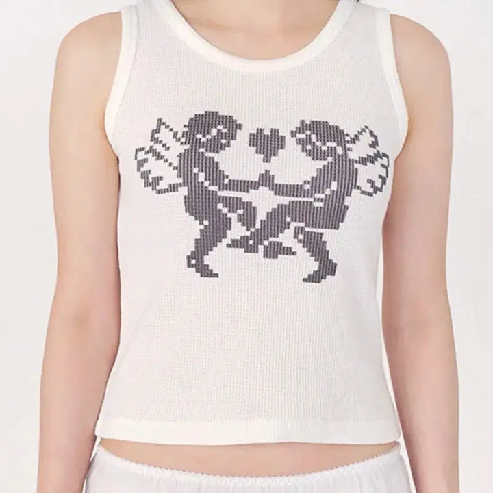 [BUNJANG] Plan For The Day Lucky Angel Tank Top / 플랜포아더데이 럭키 엔젤 나시