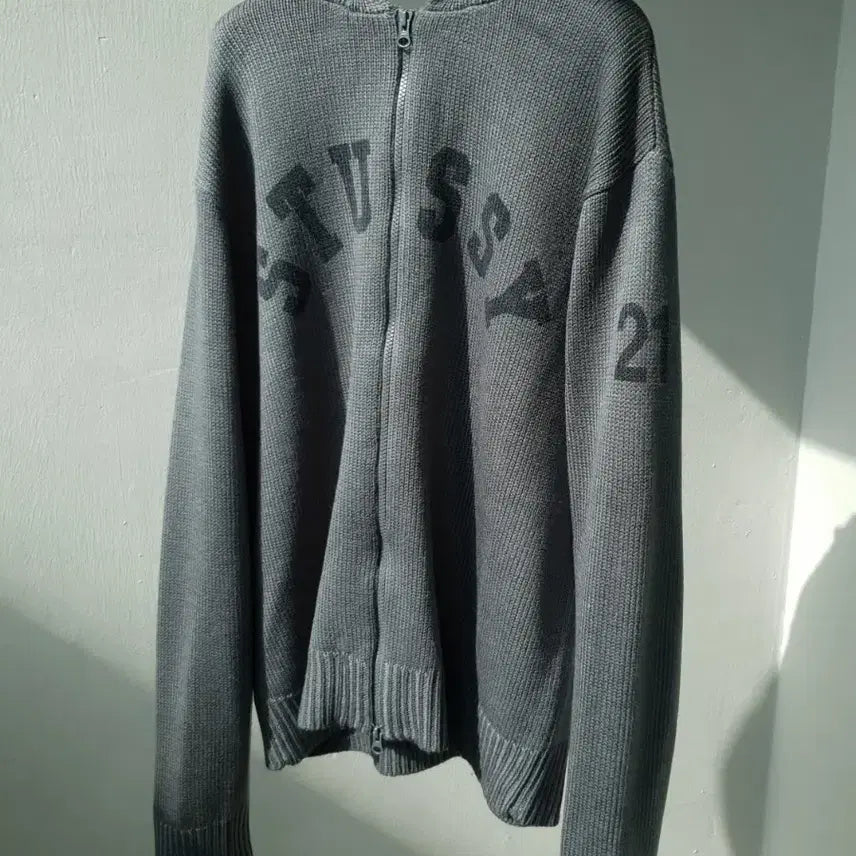 [BUNJANG] Stussy Knit Hood Zip-up Jacket / 90s,00s Stussy knit hood zipup